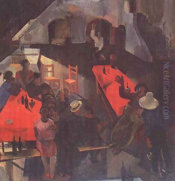 Kurtakocsma, 1930 Oil Painting by Vilmos Aba-Novak