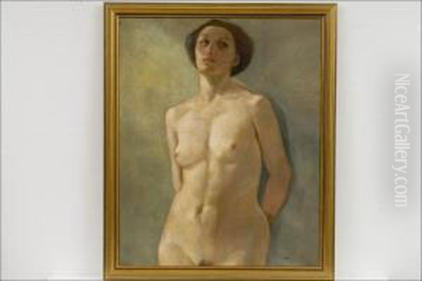 Alaston - Naken. Oil Painting by Hanna Suomalainen