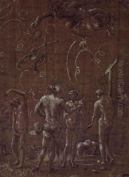 Christ in Limbo Oil Painting by Albrecht Altdorfer