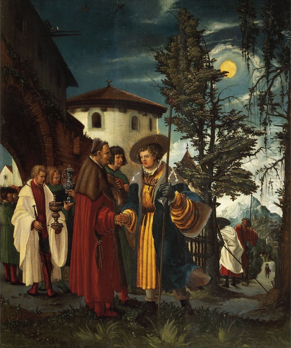 The Departure of Saint Florian Oil Painting by Albrecht Altdorfer