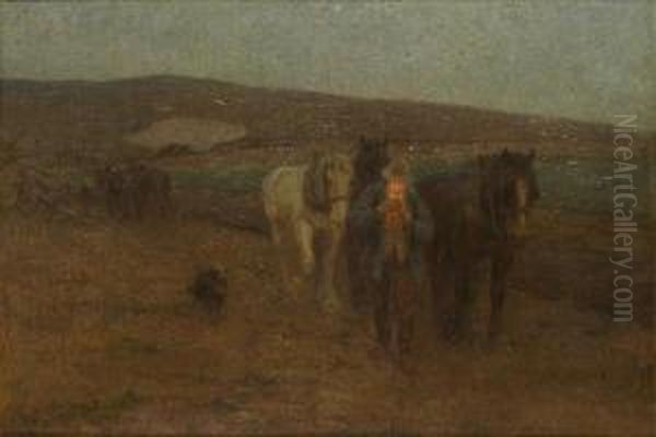 Going Home Oil Painting by Harold Swanwick