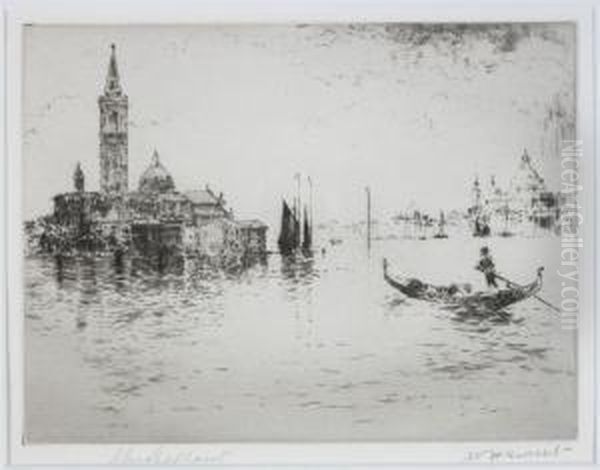 S. Giorgio On The Venice Lagoon Oil Painting by Walter Henry Sweet