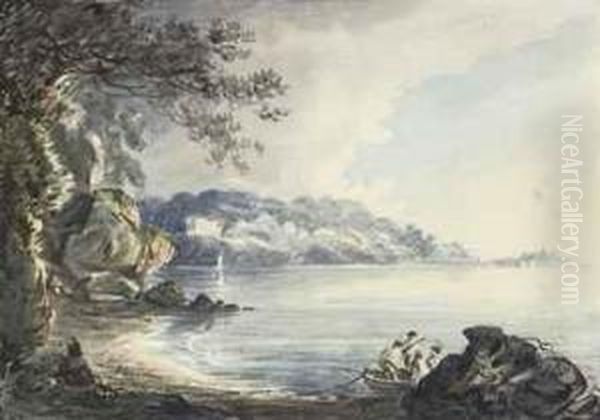 Views Of Devon Oil Painting by John Swete