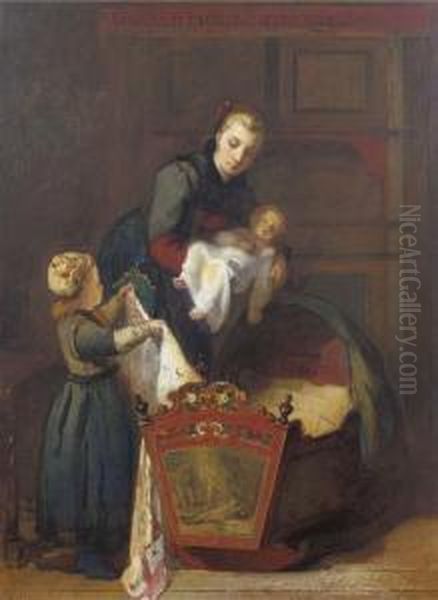 Gentle Care Oil Painting by Catherine Bisschop-Swift