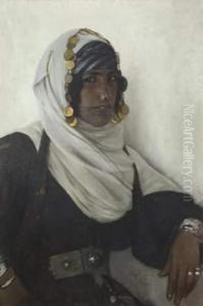 Orientale Aux Bijoux Oil Painting by Rudolf Swoboda