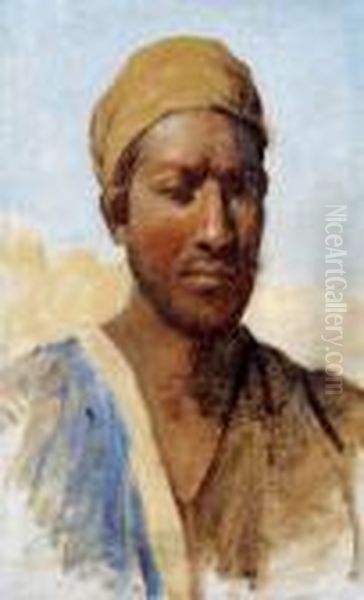 Kopf Eines Orientalen Oil Painting by Rudolf Swoboda