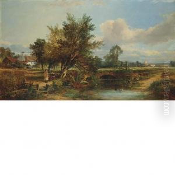 Vale Of Avalon Oil Painting by John Syer