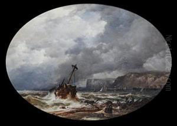 The Shipwreck Oil Painting by John Syer