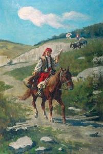 W Drodze Oil Painting by Wladyslaw Szerner