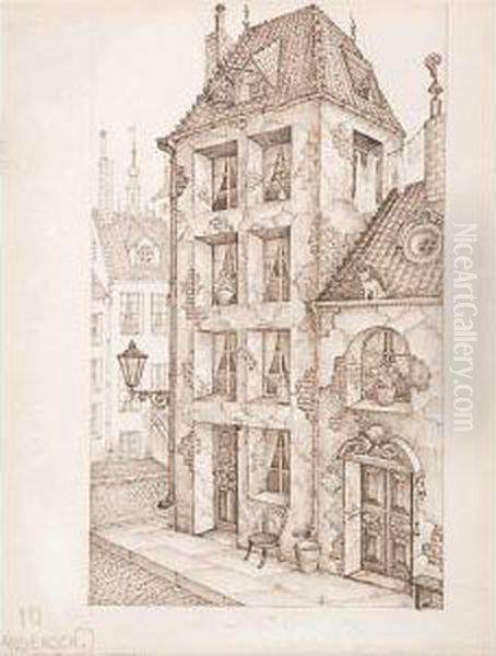 Andersen's Fairy Tales Oil Painting by Arthur Szyk