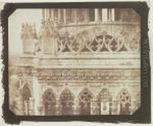 One Of The Towers Of Orleans Cathedral, As Seen From The Opposite Tower Oil Painting by William Henry Fox Talbot