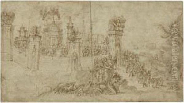 The Vision Of Saint John Oil Painting by Vincenzo Tamagni Da San Gimignano