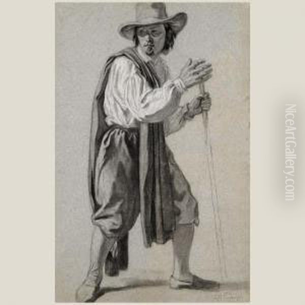 Caballero Antiguo Oil Painting by Jose Maria Tamburini Y Dalmau