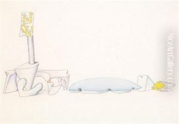 Sans Titre Oil Painting by Yves Tanguy