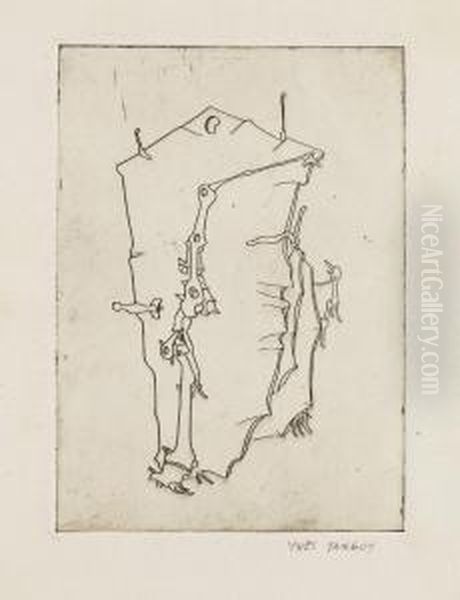 Aus: Le Mythe De La Roche Percee Oil Painting by Yves Tanguy