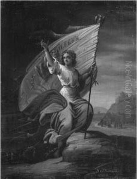 11 February 1866 - The Modern Romania Oil Painting by Gheorge Tattarescu