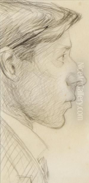 Artist Observed Oil Painting by Samuel Connolly Taylor