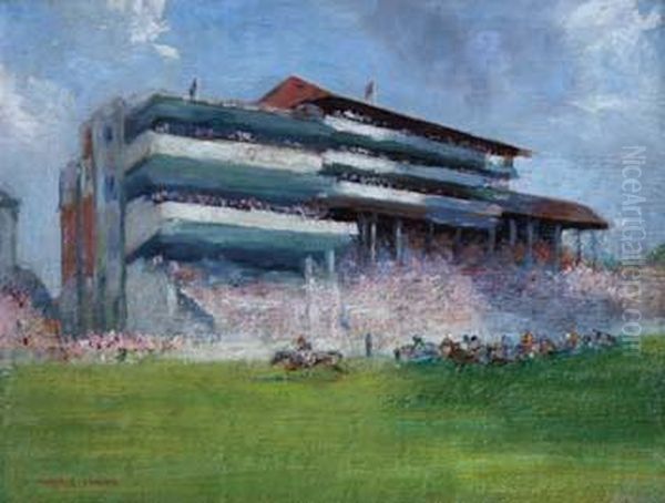 EpsomRaces Oil Painting by Walter Taylor