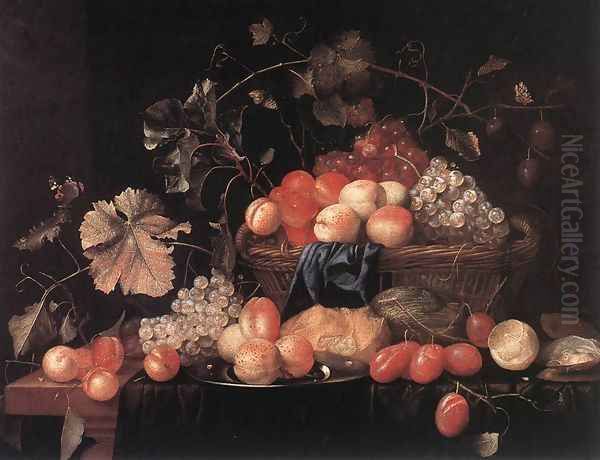 Fruit 1653 Oil Painting by Theodoor Aenvanck