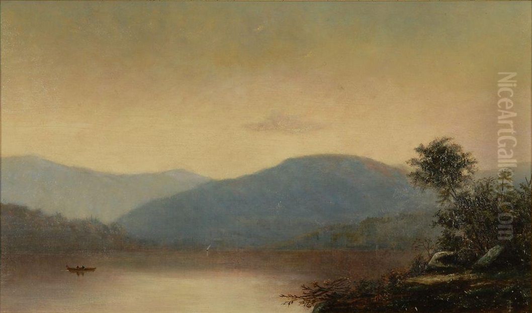 Lake George Oil Painting by Eliphalet Terry
