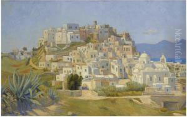 Naxos Oil Painting by Ella Thalbitzer
