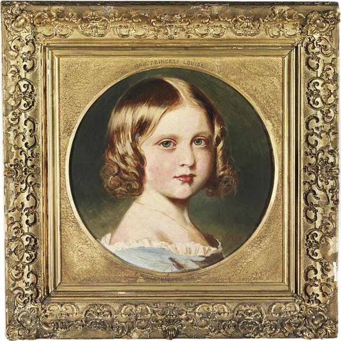 Portrait Of Princess Louise Oil Painting by H.M. Queen The Victoria