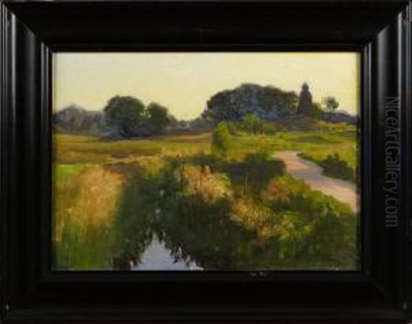 Danderydsklockstapel Oil Painting by Robert Thegerstrom