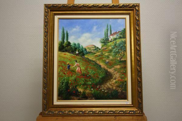 Paysage Oil Painting by Thomas, of Pall Mall Butler