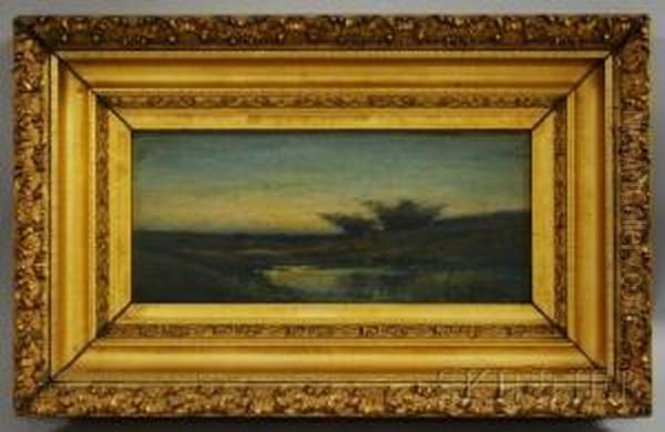 Marsh View At Dusk Oil Painting by Frederic Louis Thompson