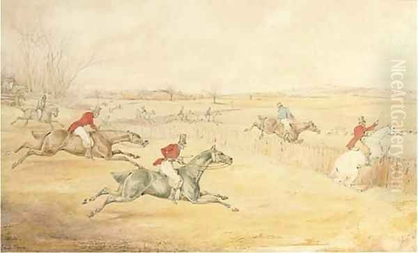 In full cry Oil Painting by Henry Thomas Alken