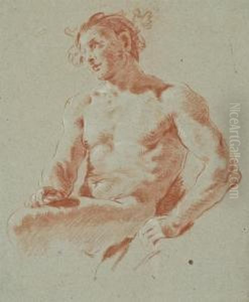 Bacchus Oil Painting by Lorenzo Tiepolo