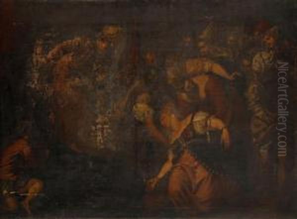 Esther Before Ahueserus Oil Painting by Jacopo Tintoretto (Robusti)