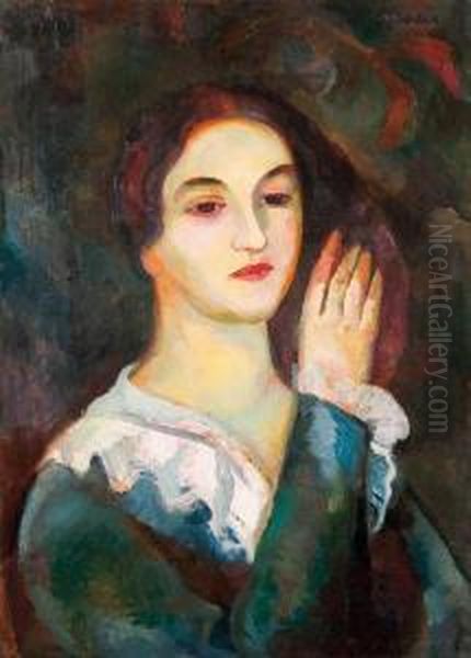 Mathilde Tischler Oil Painting by Victor Tischler