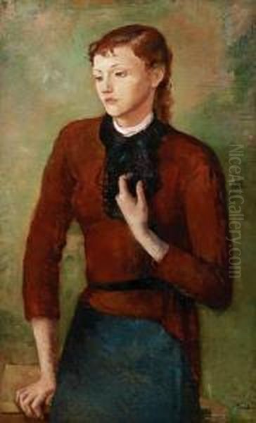 Damenportrat Oil Painting by Victor Tischler