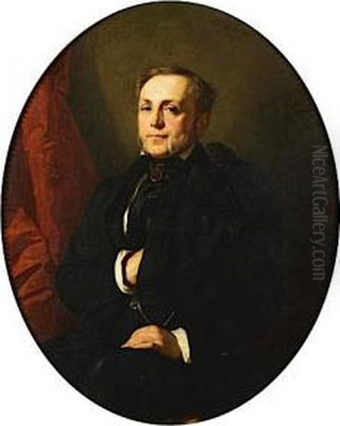 Portrait D'homme Oil Painting by Ange Tissier