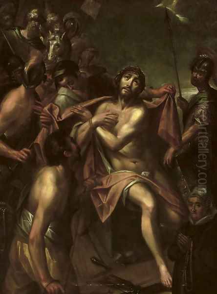 Christ being stripped of his garments Oil Painting by Hans Von Aachen
