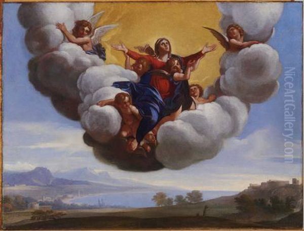 The Assumption of the Virgin Oil Painting by Francesco Albani