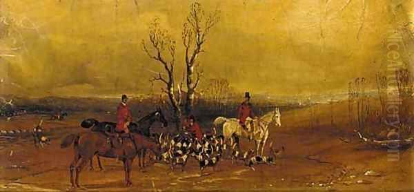 Over the brook Oil Painting by Henry Thomas Alken