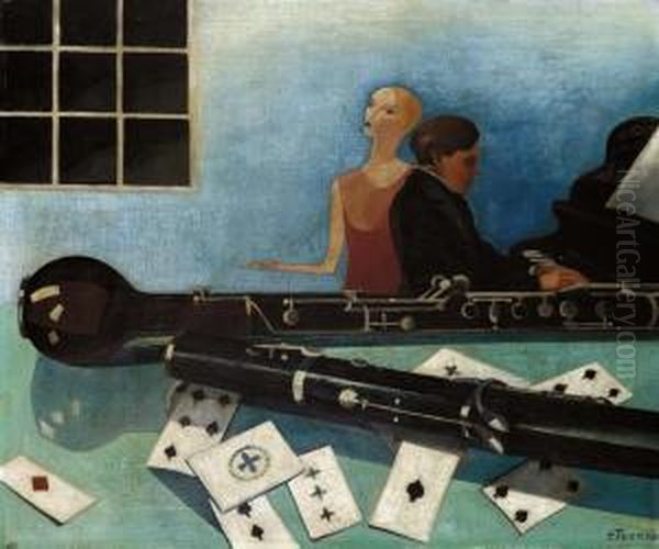 Stilleven Met Hobo Oil Painting by Charley Toorop