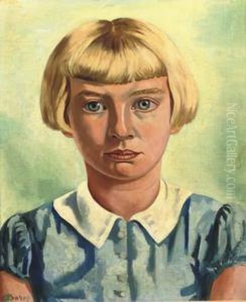 Meisjesportret Oil Painting by Charley Toorop