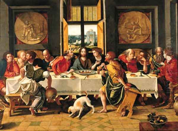 The Last Supper 3 Oil Painting by Pieter Coecke Van Aelst