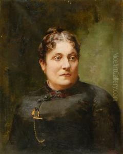 Ritratto Di Signora Oil Painting by Sinibaldo Tordi