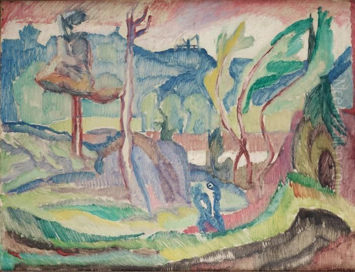 Skuggor Oil Painting by Axel Torneman