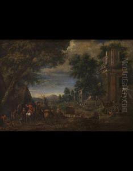 Paesaggio Oil Painting by Bartolomeo Torreggiani