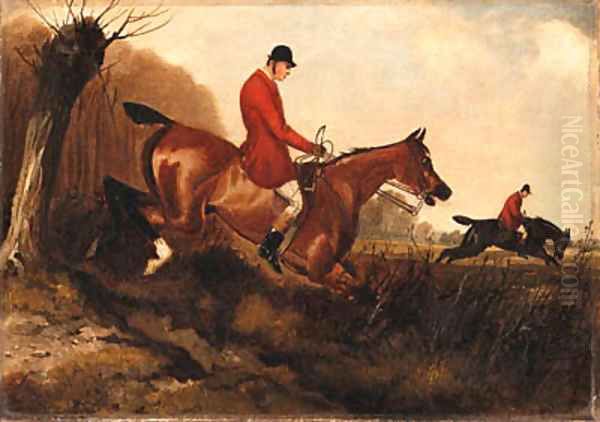 A Set of Six Hunting Scenes Oil Painting by Henry Jr Alken