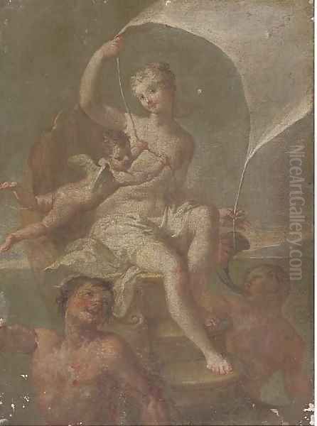 Galatea Oil Painting by Jacopo (Giacomo) Amigoni