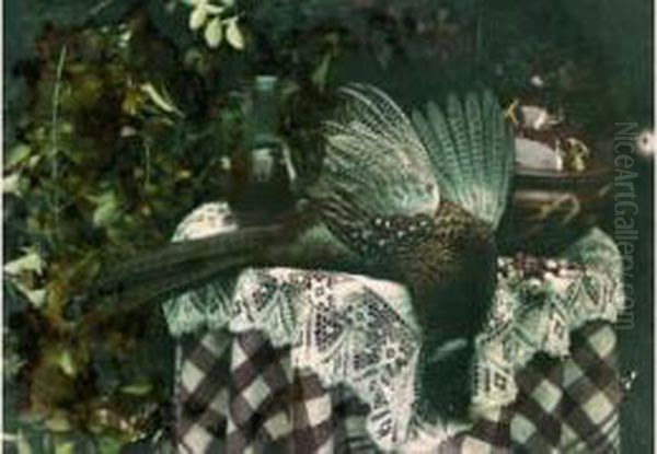 Nature Morte Au Faisan, Circa 1915-1920 Oil Painting by Jean Baptiste Tournassoud