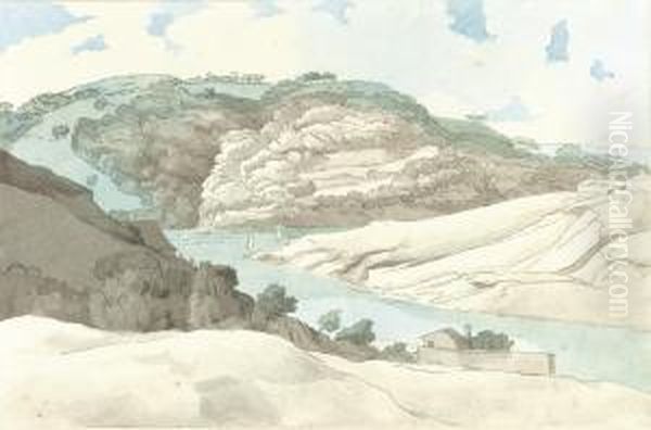 Mount Edgcumbe, Cornwall Oil Painting by Francis Towne