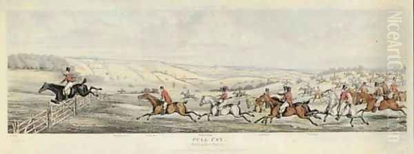 Breaking cover Oil Painting by Henry Thomas Alken