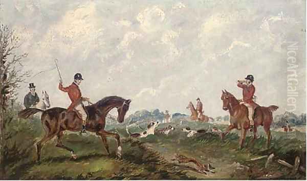 Over the stream Oil Painting by Henry Thomas Alken